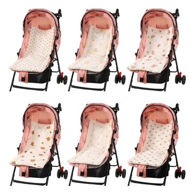 Weiche und atmungsaktive Kinderwagen-Einlage für Babysitz, doppelseitige Kinderwagensitz-Kissenmatte für Buggys und Autositz