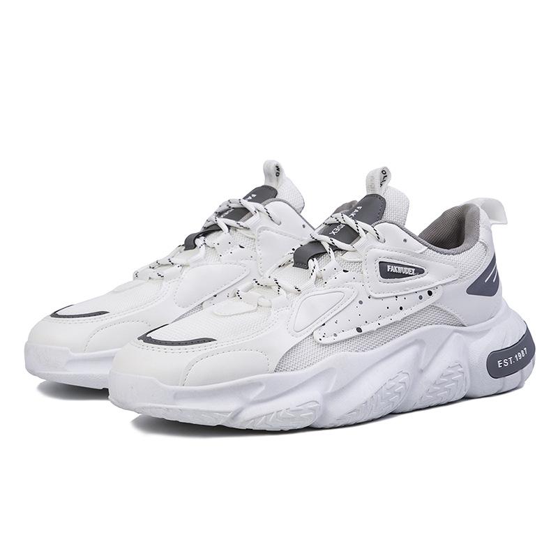 

Кроссовки Мужские кроссовки для бега с низким верхом из дышащей ткани для студентов Модная удобная повседневная обувь на толстой подошве Мужские туфли для пап 39