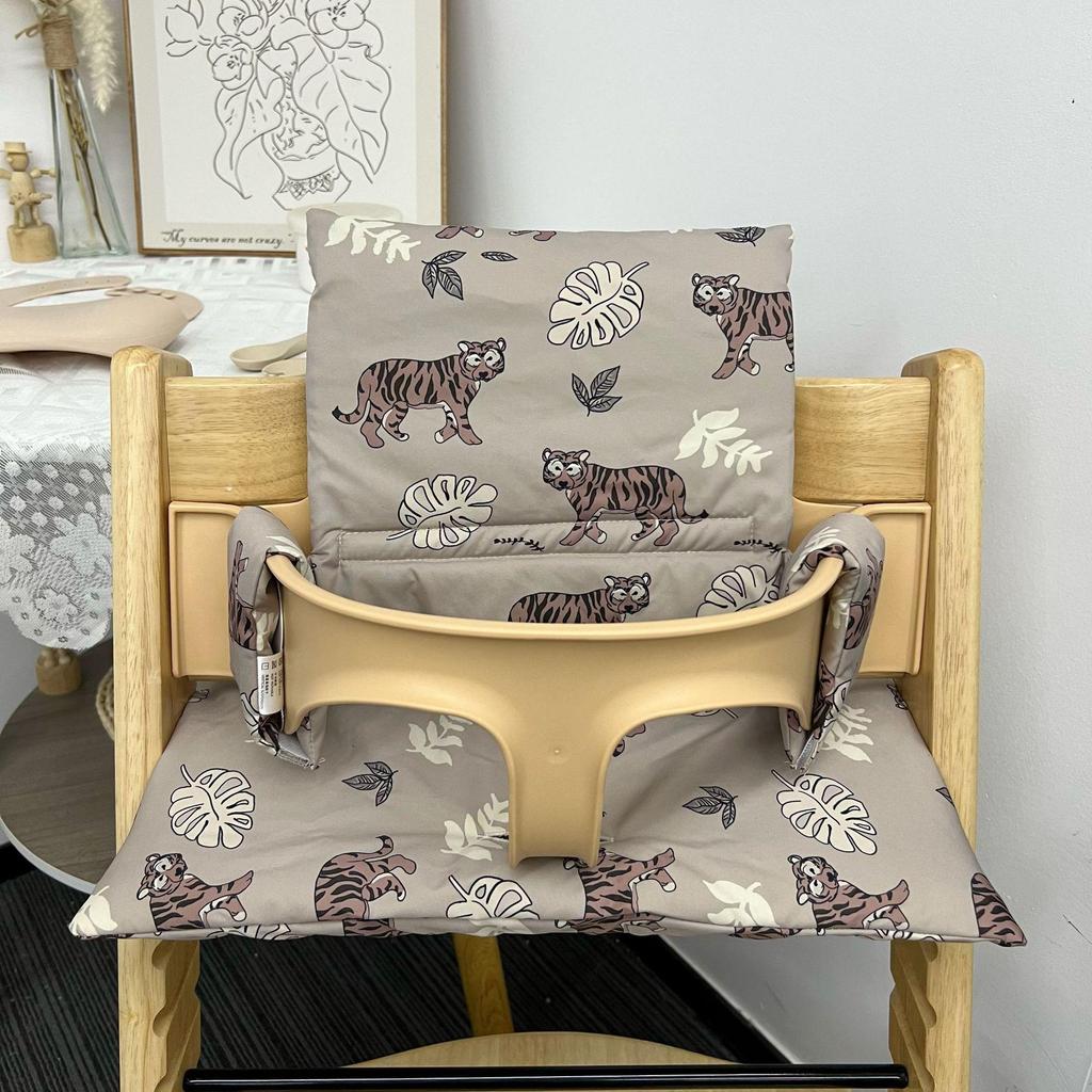 Korean-Style Cartoon Baby Growth Chair Cushion for Children's Dining Chair Backrest