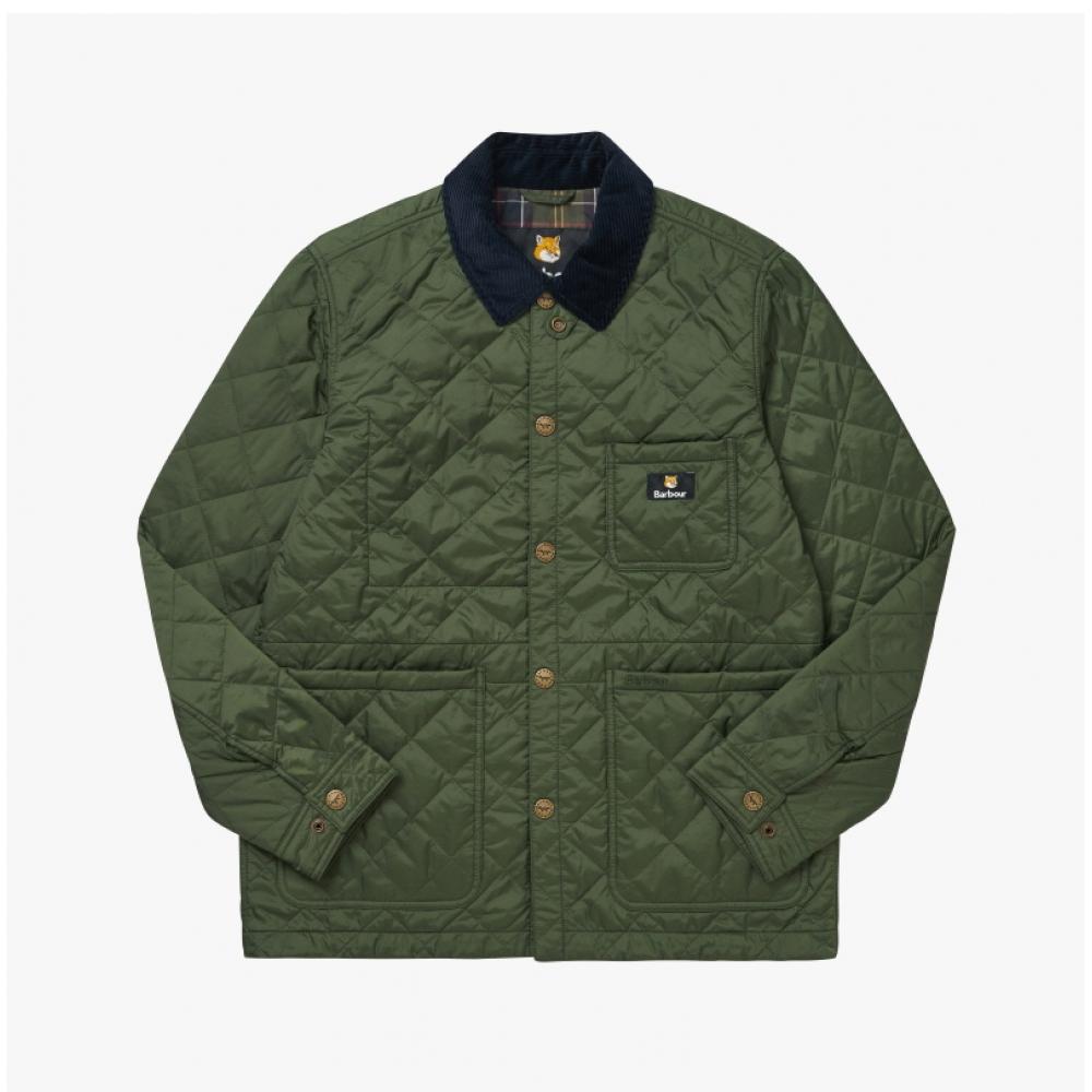 Barbour Mqu1735 Mqu Gn73 Barber X MaiSon KitSune foX Head Diamond Qualifying Men S Jacket