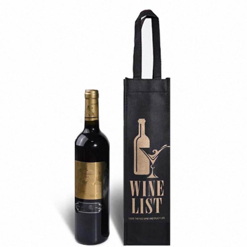 1 szt. Jednogałęziowe/Dwugałęziowe Włókninowe Torby Prezentowe do Pakowania Czerwonego Wina, Materiałowa Torba na Zakupy do Przechowywania, Wielokrotnego Użytku, na Imprezę