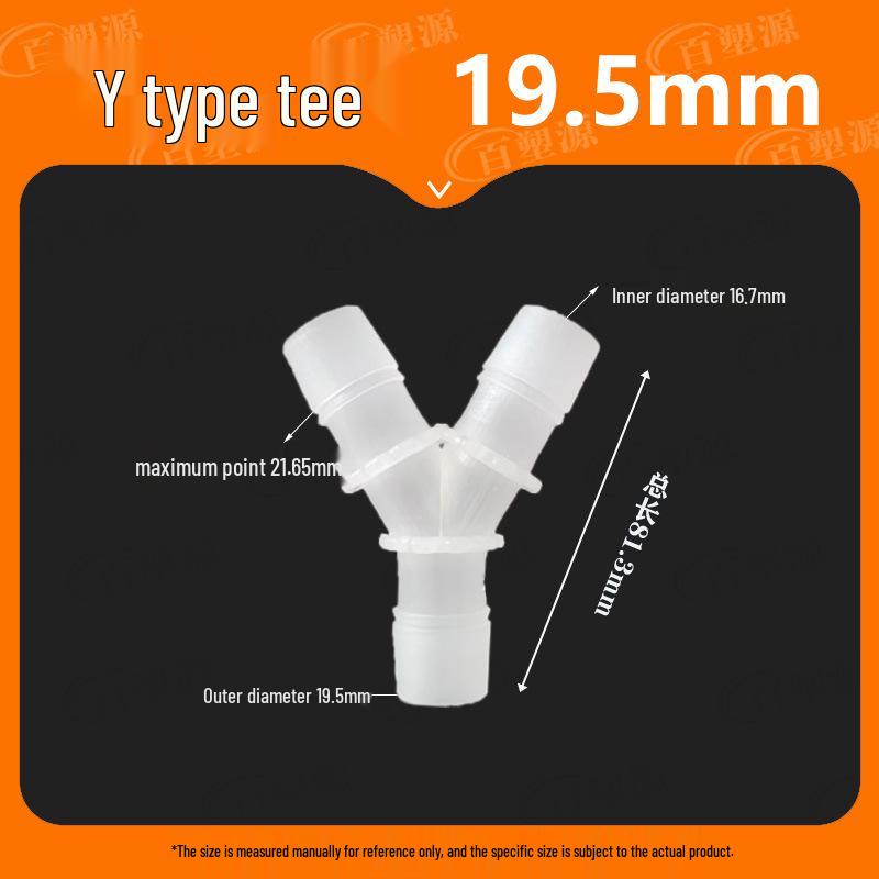 Y-Type Tee Barb Hose Connector for Water and Oxygen