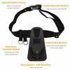 ABS EVA Fishing Rod Support Belt Adjustable Strap Fishing Pole Waist Belt  For Fishing