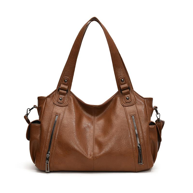 Bags Women's tote bags Large capacity autumn and winter single shoulder retro new retro textured single shoulder handbags
