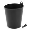 INFINAUTO Car Trash Front Rear Inch Inch Auto Trash For Hanging Bin, & Seat, 5.1 Wide, 5.9 High, Bin, Leather, Black,