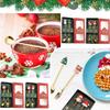 Christmas Spoon Sets Festive Santa Claus Figurine Dessert Spoons Reusable Decorative Tableware Sets Novelty Party Gift Supplies