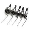 5PC HSS Titanium Plated Serrated Hole Opener Aluminum Plate Iron Plate Natural Color Drill Bit 16-30mm Hole Punching Tool Set