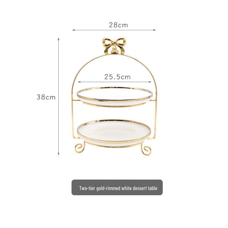 Three-tier Ceramic Dessert Stand