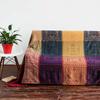 Nepal Style Chenille Yarn Woven Blanket: Multi-Functional Sofa Throw, Shawl, or Table Mat