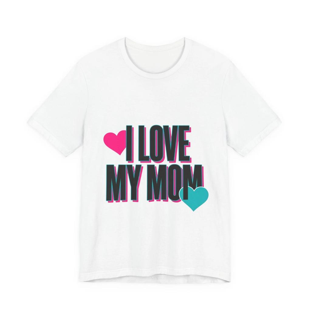 Ich liebe Mama T-Shirt | Muttertagsshirt, minimalistisches Mama-T-Shirt