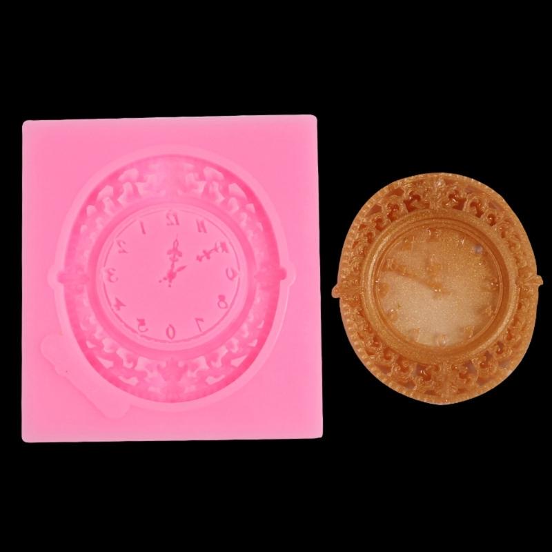 Reusable Clock Shaped Silicone Mould Food Grade Materials for Jewelry Making and Plaster Casting