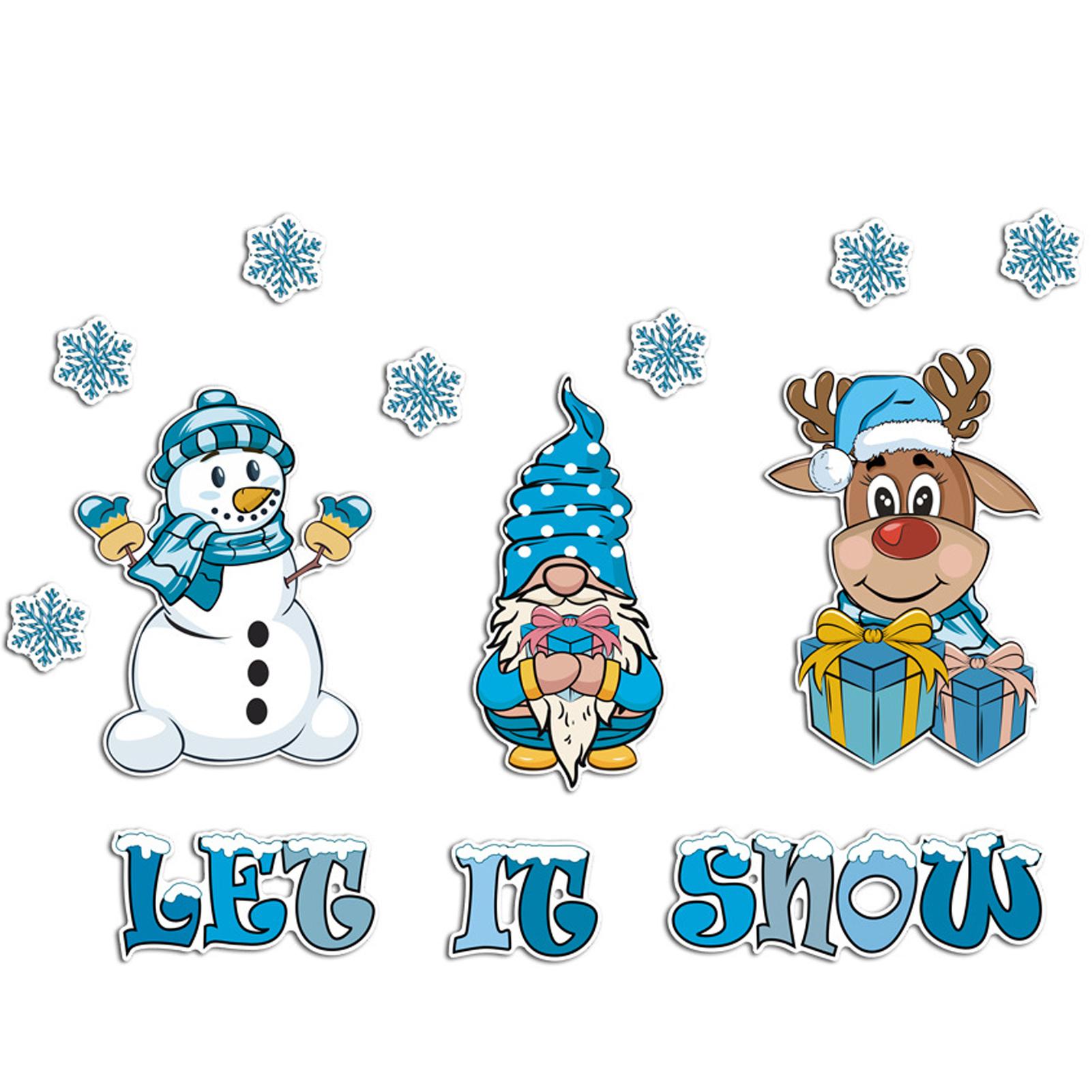 

Santa Refrigerator Magnet Garage Door Magnet Decorations Festive Christmas Refrigerator Magnet Set with Santa Claus for Kitchen