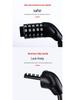 Five-Digit Combination Cable Lock for Bicycles and E-Bikes - Anti-Theft Steel Loop Lock for Mountain Bikes