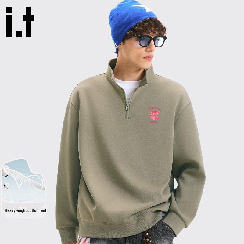 Fingercroxx IT Men's Stand-Collar Half-Zip Sweatshirt
