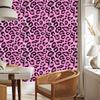 Pink glitter leather wallpaper powder pink and purple 50x1000