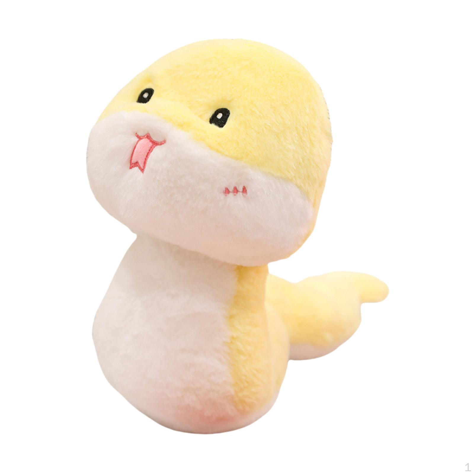 Плюшевая игрушка Змея Года для домашнего декора yellow 24cm