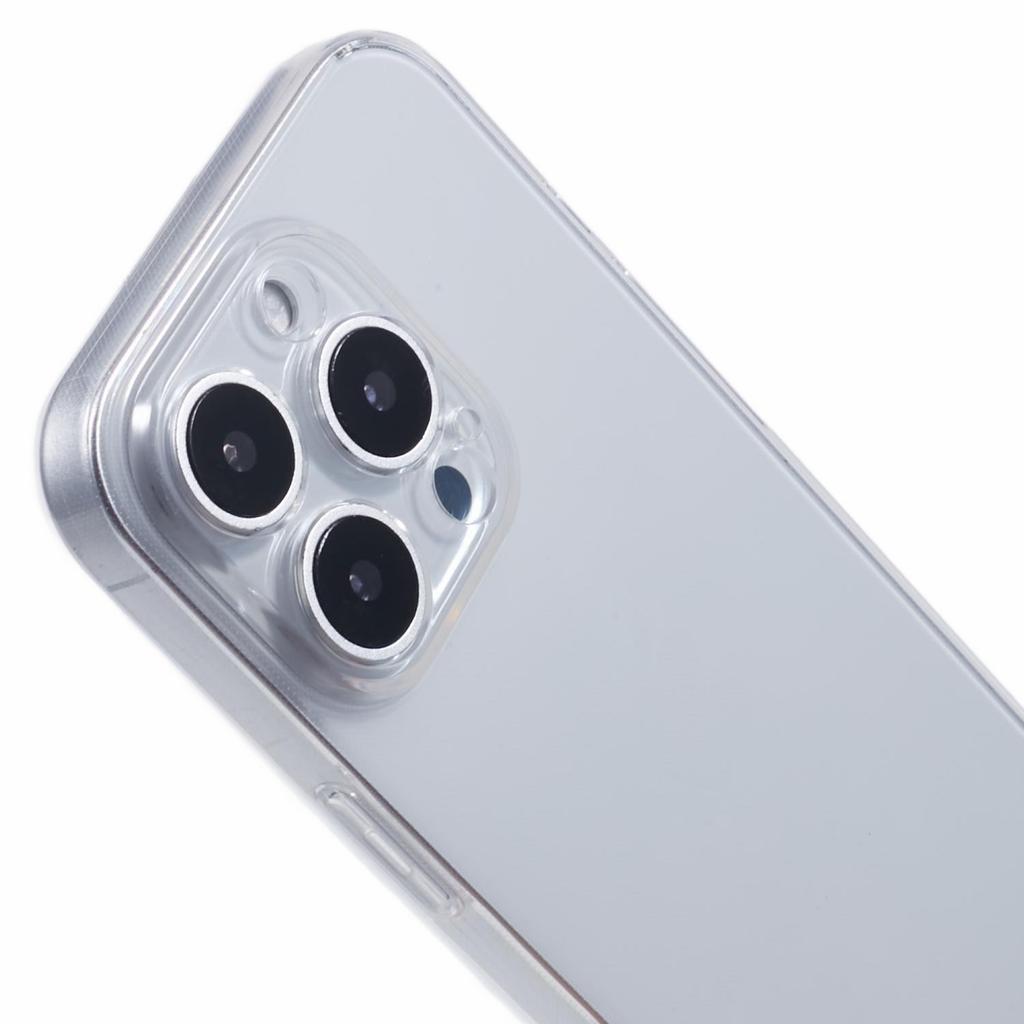 For iPhone 16 Pro Shockproof Case 1.5mm Thickness Clear TPU Phone Cover