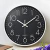 Round Nordic Wall Clock Silent Wall Hanging Clock Minimalist Electronic Color Clock  Living Bedroom