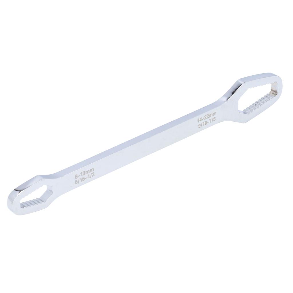 Wrench 8‑22mm Double End Universal Multifunctional Hand Tool for Maintenance RepairSilver