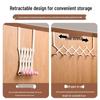 Door-Mounted Foldable Bag & Coat Rack with Stainless Steel Hooks