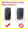Silicon Carbon Fiber Car Key Cover Case For Volkswagen Vw Golf Bora Jetta Polo Passat B5 B6 Skoda Octavia A5 Fabia Seat Ibiza