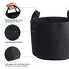 Black Plants Growing Bag Vegetable Flower Aeration Planting Pot Container (7 Gallon 30 X 35cm)