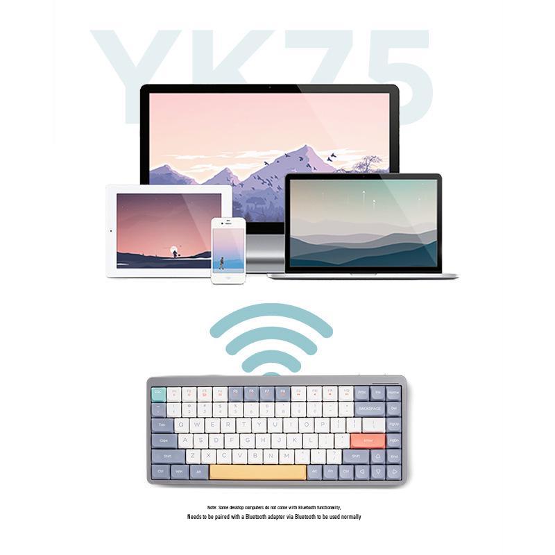 84-Key Bluetooth Low-Profile Silent Mechanical Keyboard for Girls - High-Value Office Use