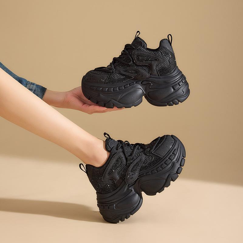 Dad's Shoes 2026 Spring New Style Sponge Cake Versatile Interior Height Increasing Women's Shoes