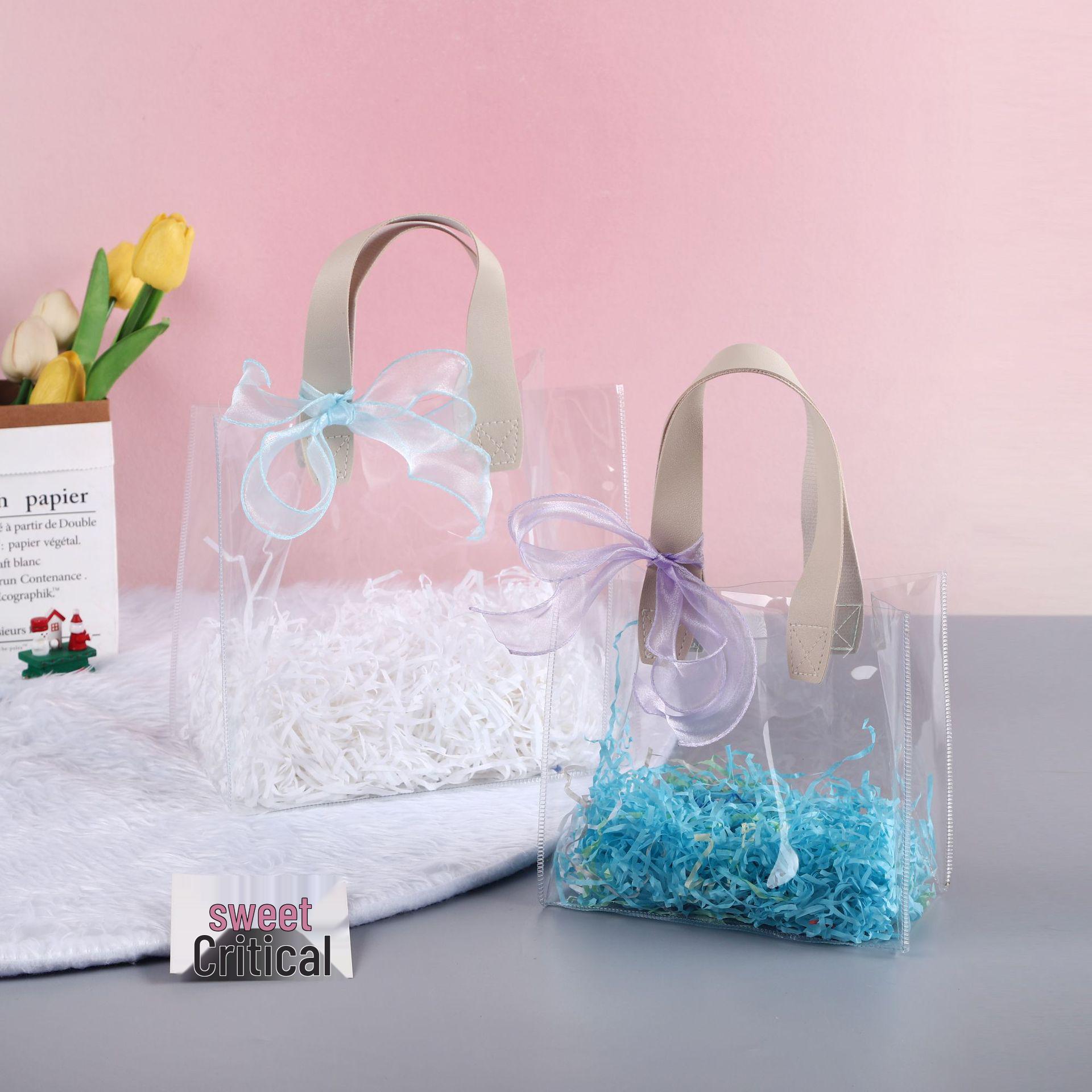 

Прозрачная сумка-тоут из ПВХ с ромашкой - Упаковка для подарков и конфет для вечеринки