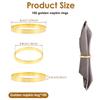 16/100 Metal Napkin Rings Delicate Gold Napkin Ring Rack Simple Napkin Buckle For Wedding Banquet Table Decoration Napkin Rings