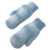 Gloves female winter cute student thickened couple male plush cycling cold warm full finger gloves