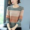 Female Fall Simple Slim Bottom Shirt Round Neck Long Sleeve Pretty Top