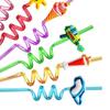 Party Supplies Colorful Straw Beverage Plastic Drinking Straws Hot Reusable Drinking Straws  Kids
