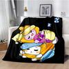 New Style Lankybox Boxy Foxy Rocky Cartoon Blanket,Soft Throw Blanket for Home Bedroom Bed Sofa Travel Picnic Cover Kid