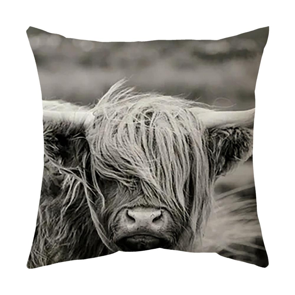 Kissen Neues Auto Kissenbezug Tier Kuh Sofakissen Bettkissen Lendenkissenbezug