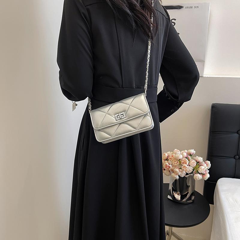 Rhombus Chain Bag Women'S Messenger Bag Casual Fashion Design Shoulder Small Square Bag
