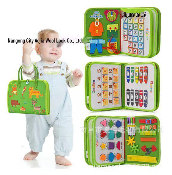 Cross-Border Felt Learning Board: Early Education Puzzle & Busy Board Toy for Children, CE Certified