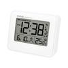 MAG Alarm Small Digital Desk Clock with Electronic X Noah Precision Clock, Radio-Controlled Clock, Thermometer, Calendar, Sound, Alarm, Snooze, Light,