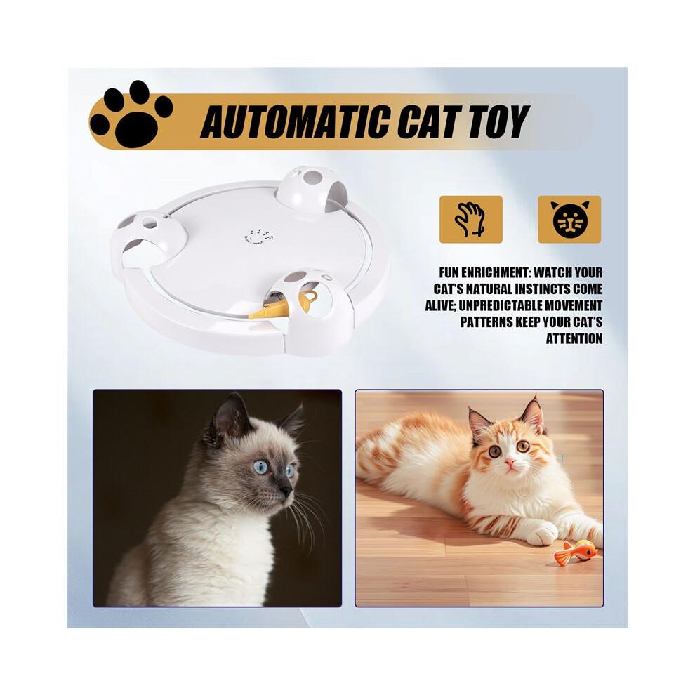 Pounce Cat Toy, Interactive Automatic Toy Adjustable Electronic Battery Operated Toy