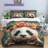 Animal  Pattern Bedding Quilt Set Quilt Cover Pillowcase Home Decoration  Gift (1 * duvet cover + 2 * pillowcase, without core)