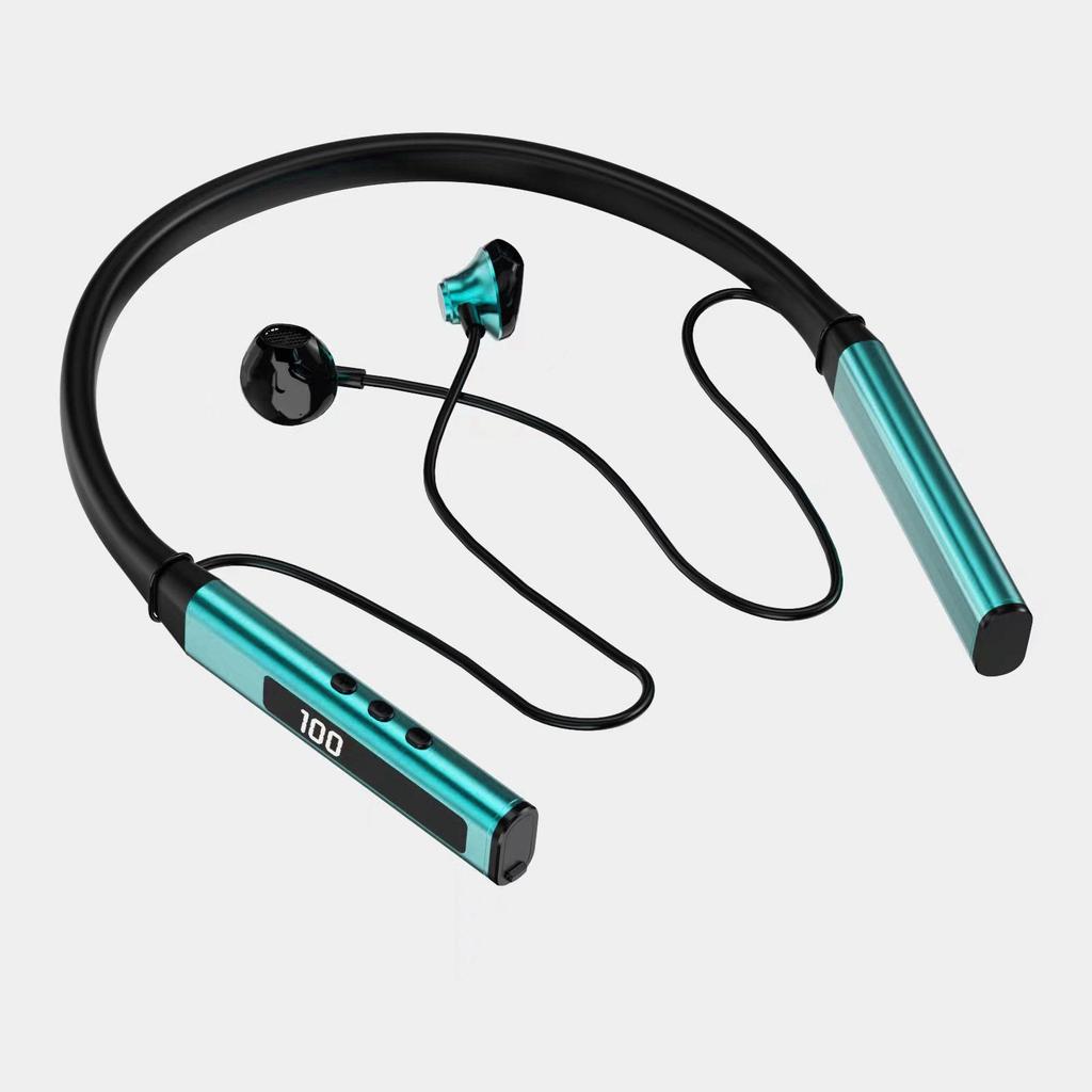 2026 High-End Bluetooth Neckband Headphones for Huawei, Oppo, Vivo, Sony - Large Battery, Unisex.