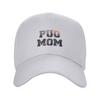 Pug Mom City Design Sun Baseball Cap Summer Y2k Funny Trucker Hat For Unisex-Teens Kpop Rock Hats