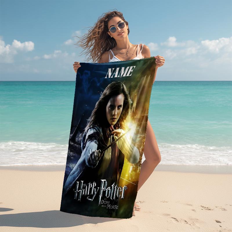 Personalized "Nighttime Magic Adventure" Beach Towel Microfiber Beach Towel Thin Absorbent for Beach Swimming Yoga Bath Sports. 0910357