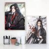 1 szt. Anime G-Grandmaster Mo D-Dao Z-Zu S-Shi M-MDZS Samoprzylepny Plakat Artystyczny Wodoodporna Naklejka Papierowa Dom Bar Pokój Dekoracja Ścienna