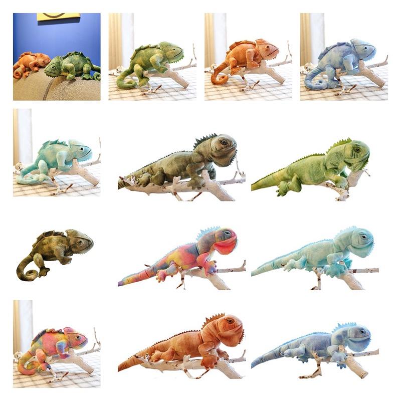 Realistic Lizard Plush Toy Super Soft Short Plush Material Color-changing Chameleon Doll Perfect Gift For Teens