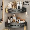 Corner Shower Shelf - No Drill Wall Mounted, Holds 3/6 Bottles Bathroom Organizer for Shampoo Soap, Adhesive Storage Rack