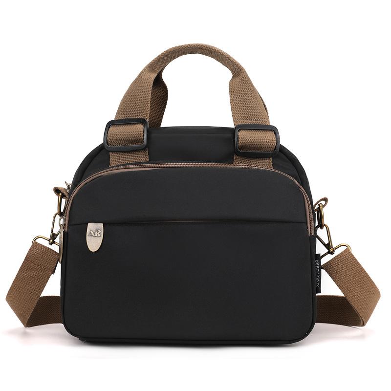 

Mom bag 2025 spring new women s shoulder crossbody literary retro casual crossbody bag waterproof bag lightweight small bag чёрный