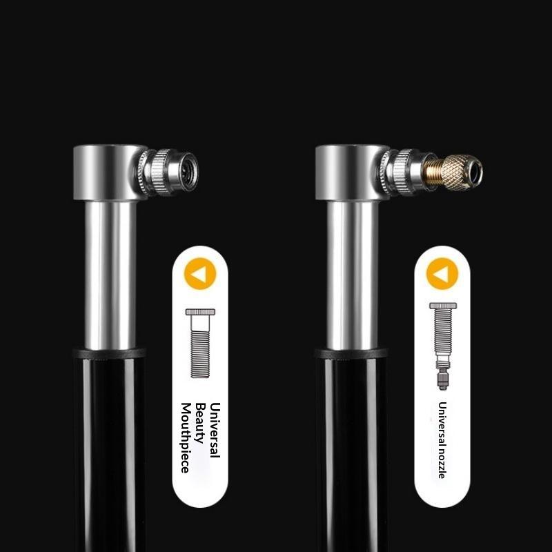 Aluminum Alloy Portable Mini Bike Pump Hand Air Inflator Lightweight Design for Fast Cycling Tire Inflation Outdoors