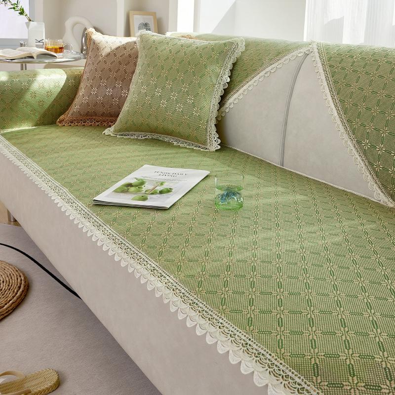 New Summer Sofa Cushion Living Room Sofa Cushion Seat Cushion Non-Slip Ice Silk Rattan Mat Cool Mat
