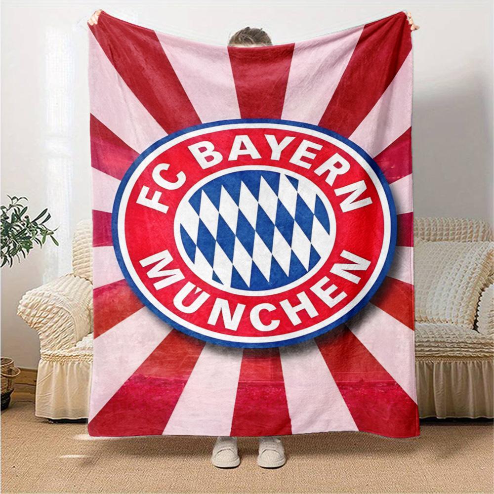 Fc Bayern München Blanket Soft & Cozy Perfect for Bed Picnics Seaside for All Seasons Modern Ideal Gift For Birthday Valentine'S Day